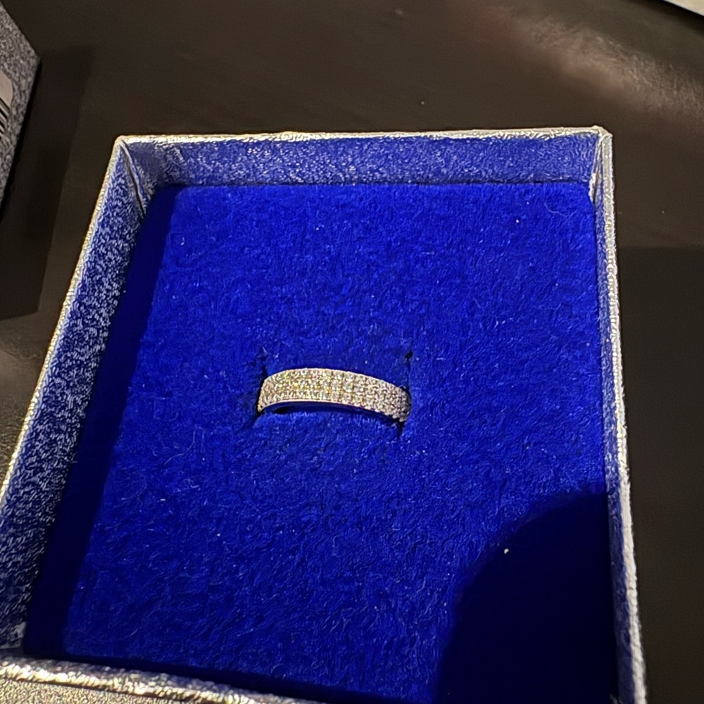 Silver Wedding Ring - image 1